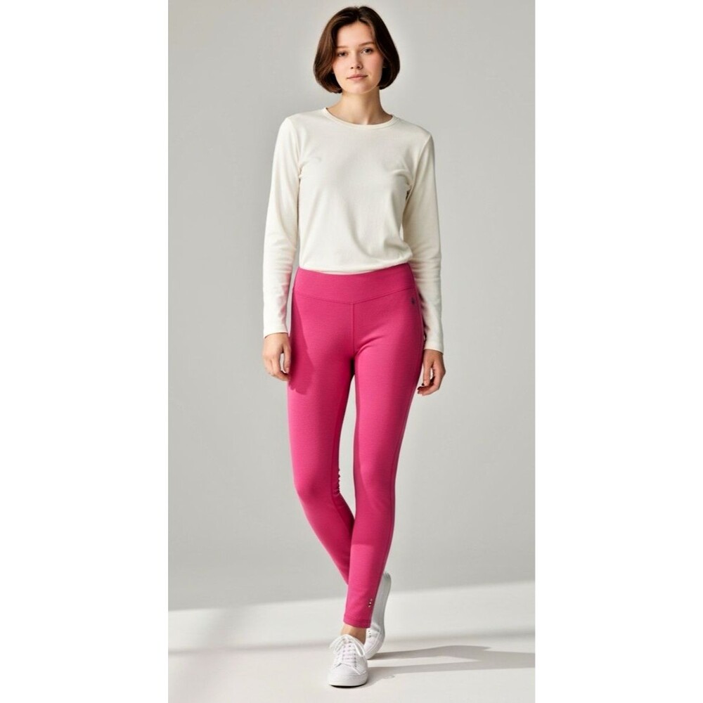 Smartwool NWT womens base layer pants merino wool Power Pink Large MSRP $115